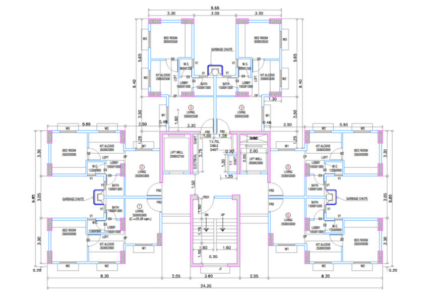 273 sq.ft. Floor Plan